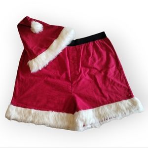 Santa Boxer Shorts W/ Hat